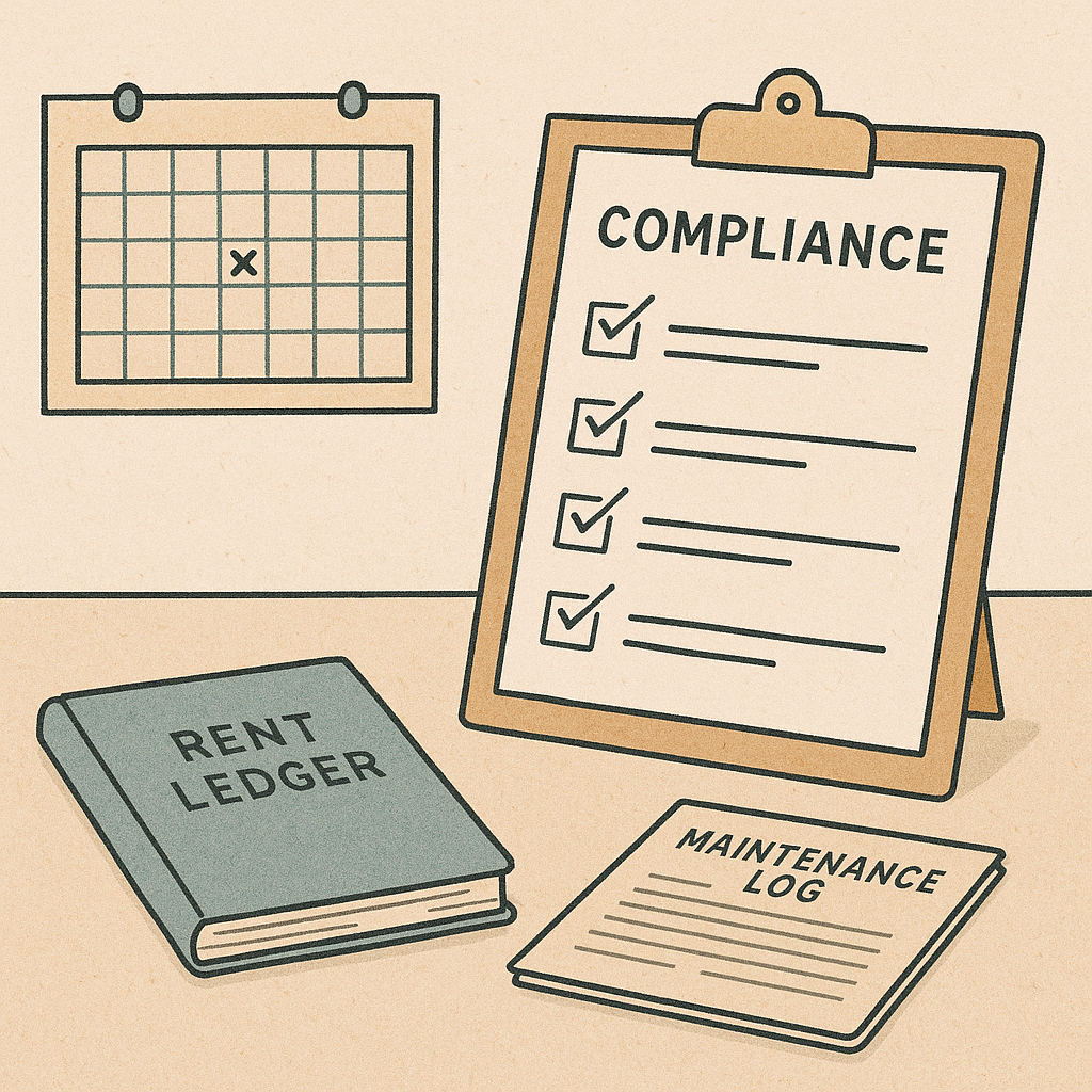 What to do when a tenant is late on rent: a practical, one-question approach - editorial illustration inspired by what to do when a tenant is late on rent