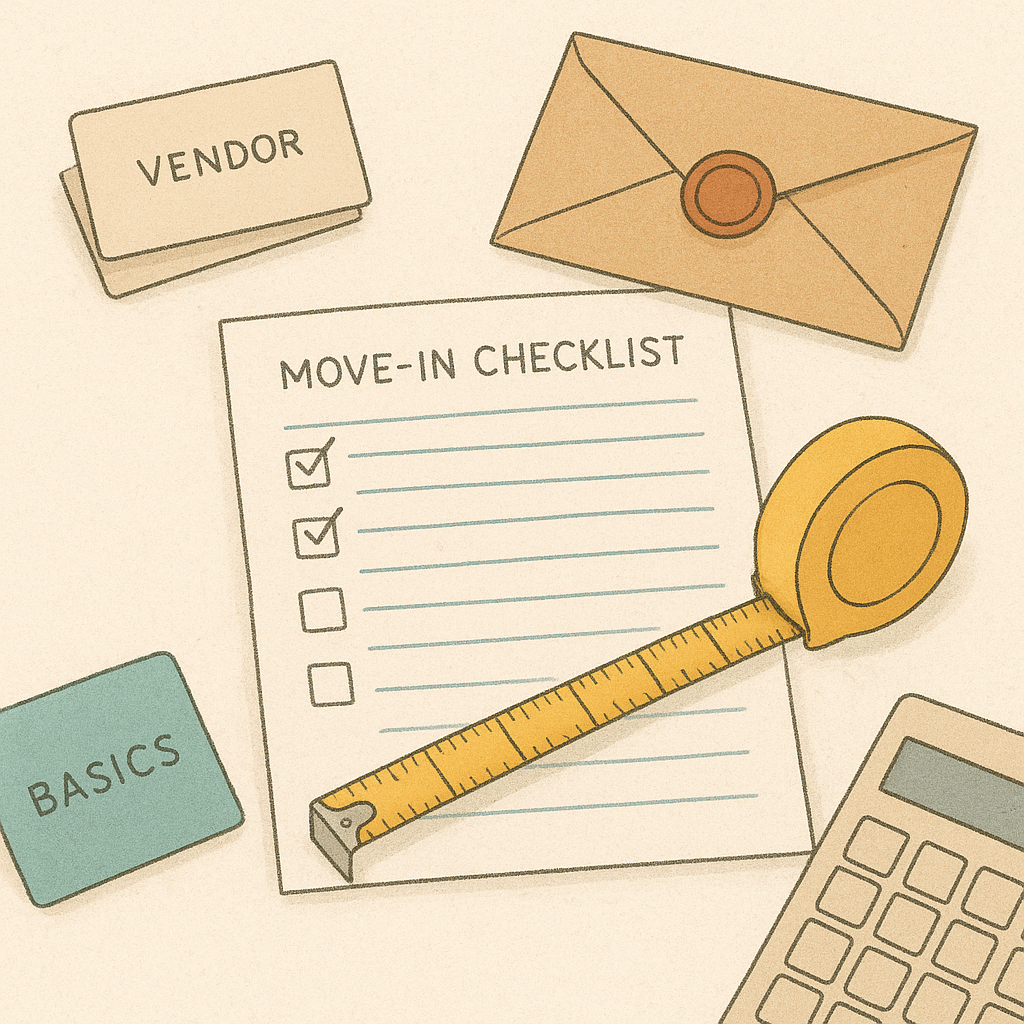 Year-end landlord tax basics: narrowing to one practical question and steps - editorial illustration inspired by landlord tax basics that help at year end