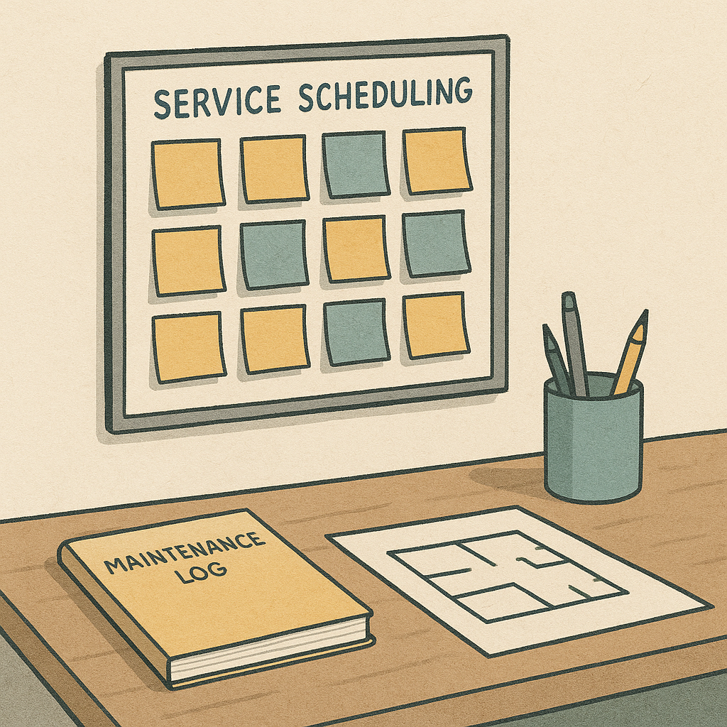 Self-managing vs property management: when it makes sense for a small rental - editorial illustration inspired by self-managing vs property management and when it is worth it