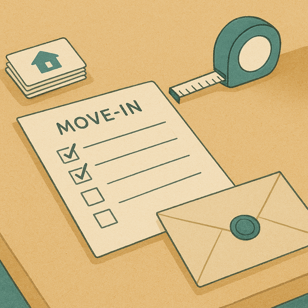 A practical pre-move-in checklist for rental properties - editorial illustration inspired by how to prepare a rental property for new tenants