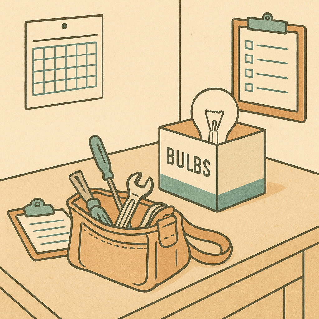 Getting a rental ready for new tenants: a single-question, practical plan - editorial illustration inspired by how to prepare a rental property for new tenants