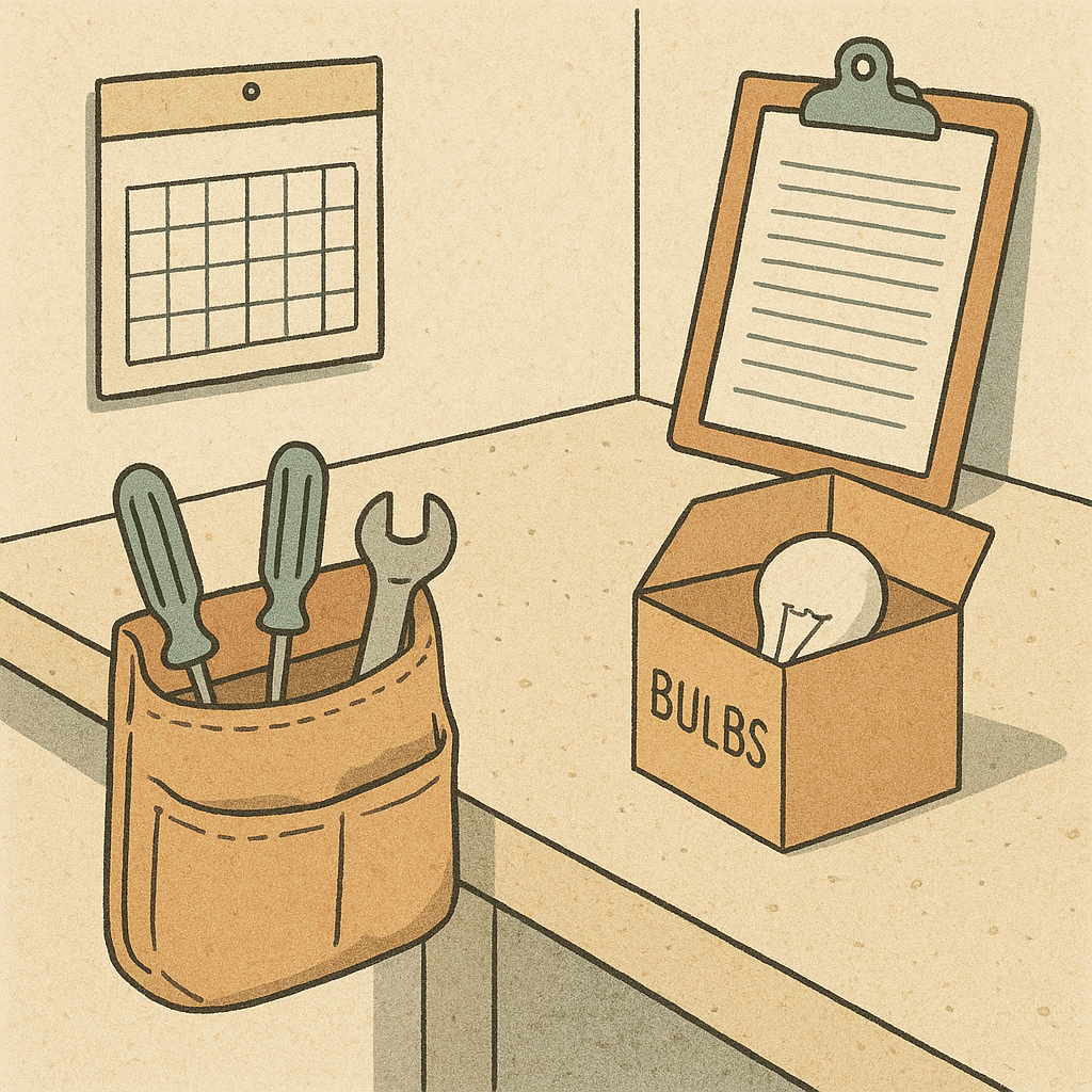 Preparing a rental property for new tenants: a practical, no-surprise starter checklist - editorial illustration inspired by how to prepare a rental property for new tenants